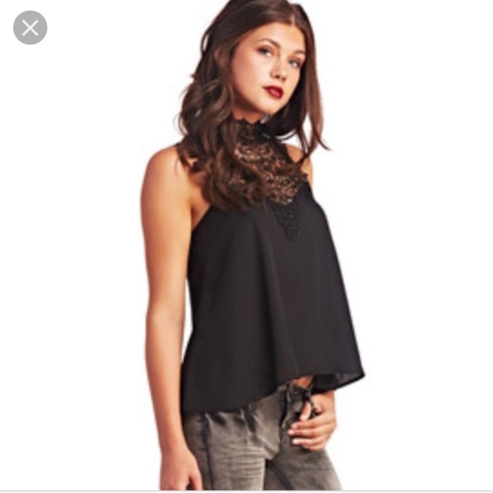 lace halter top cranberry